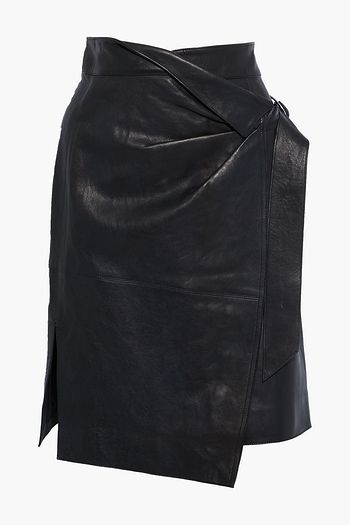 ISABEL MARANT Breyson leather wrap skirt