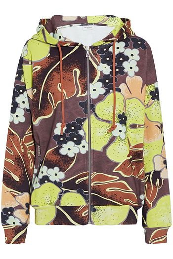 DRIES VAN NOTEN Hurley floral-print French cotton-terry hoodie