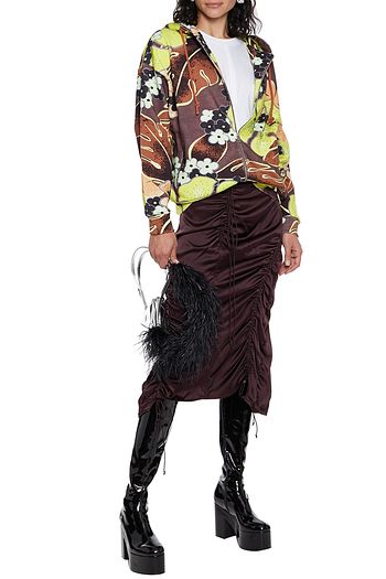 DRIES VAN NOTEN Hurley floral-print French cotton-terry hoodie