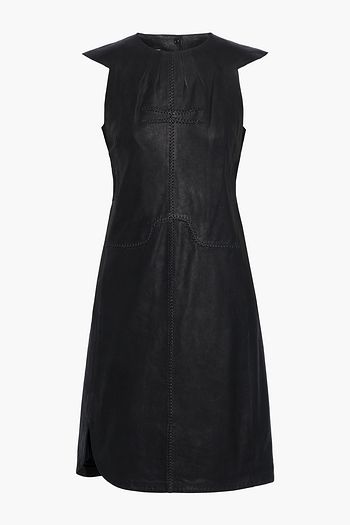 ISABEL MARANT Brazen whipstitched leather mini dress