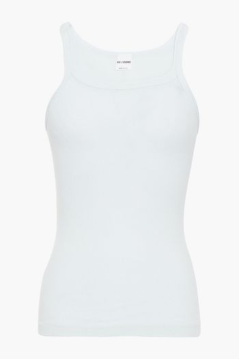 RE/DONE Ribbed cotton-jersey tank