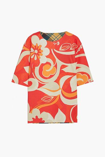 DRIES VAN NOTEN Conga printed scuba top