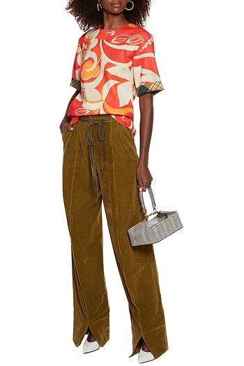 DRIES VAN NOTEN Conga printed scuba top