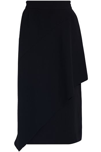 DRIES VAN NOTEN Seniz layered crepe midi skirt