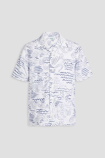 KENZO Printed cotton-poplin shirt