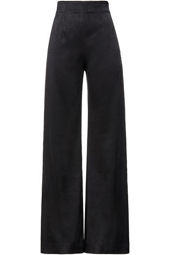 16ARLINGTON Satin-crepe flared pants