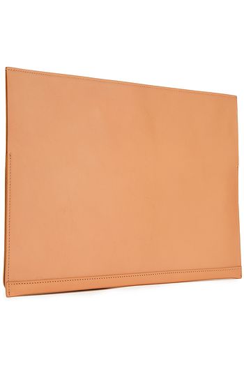 ATP ATELIER Lizard-effect and smooth leather laptop case