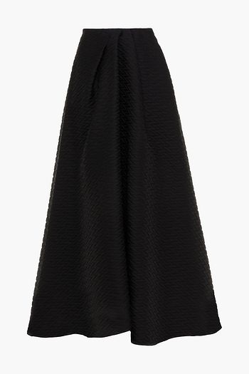 ROLAND MOURET Mulligan flared silk-blend organza maxi skirt