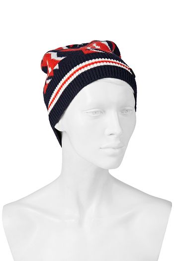 BOGNER Damaris Beanie aus Jacquard-Strick aus einer Wollmischung