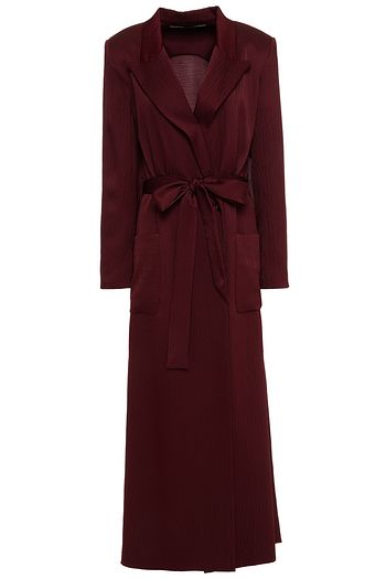 ROLAND MOURET Heath hammered silk-satin trench coat