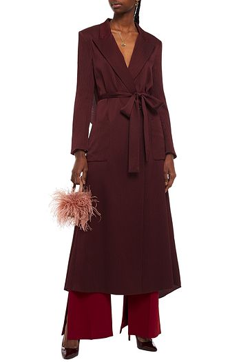 ROLAND MOURET Heath hammered silk-satin trench coat