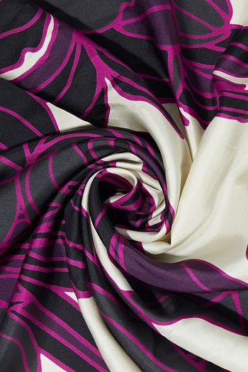 DRIES VAN NOTEN Flounce floral-print silk-twill scarf