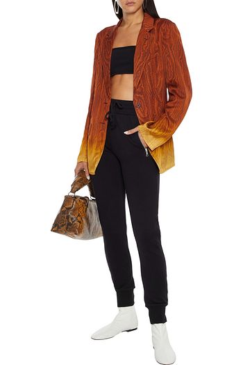 DRIES VAN NOTEN Hubert French cotton-terry track pants
