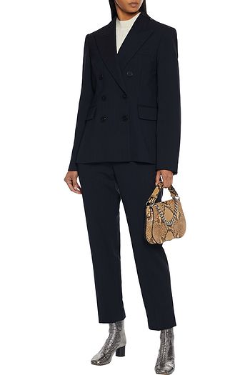 ISABEL MARANT Hero pinstriped wool-blend straight-leg pants