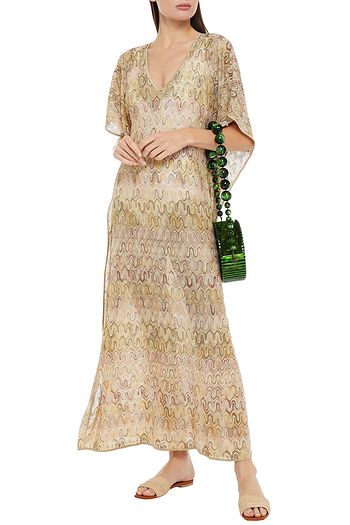 MISSONI MARE Mare metallic crochet-knit coverup