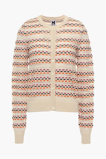 M MISSONI Crochet-knit wool-blend cardigan