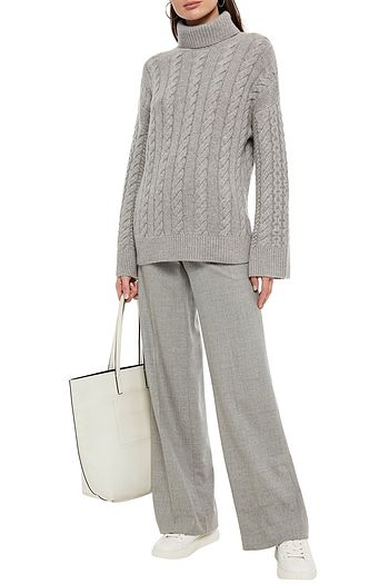 NAADAM Cable-knit wool and cashmere-blend turtleneck sweater