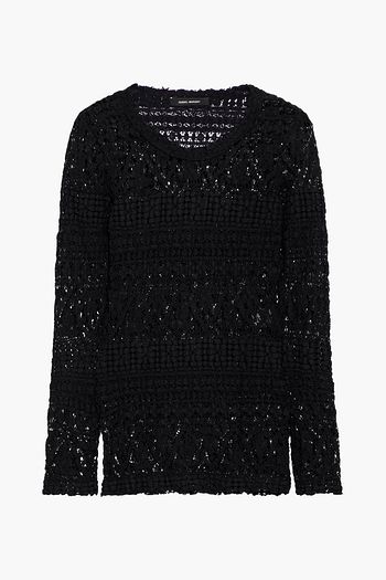 ISABEL MARANT Yulia crocheted cotton-blend top