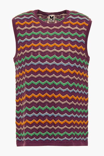 M MISSONI Crochet-knit wool-blend top