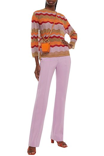 M MISSONI Metallic crochet-knit sweater