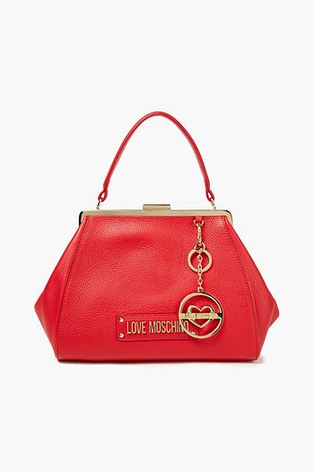LOVE MOSCHINO Textured-leather tote