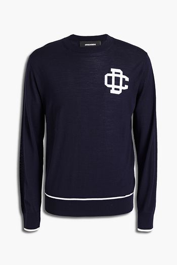 DSQUARED2 Slim-fit intarsia wool sweater