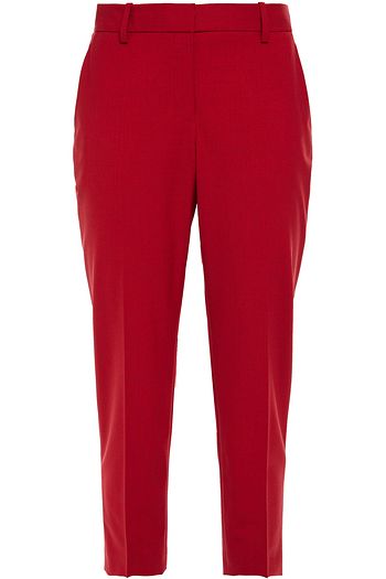 THEORY Treeca 2 cropped stretch-wool slim-leg pants