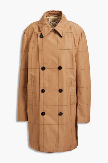 MARNI Double-breasted checked jacquard coat