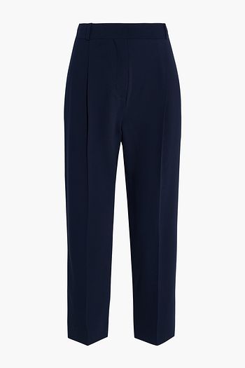 SEE BY CHLOÉ Pleated crepe straight-leg pants
