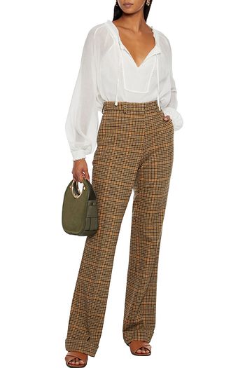 SEE BY CHLOÉ Scalloped cotton-gauze blouse