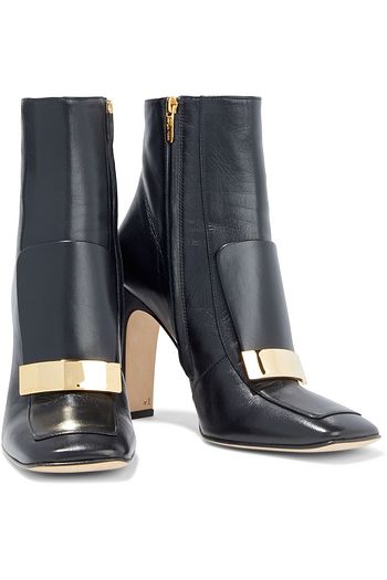 SERGIO ROSSI sr1 embellished leather ankle boots