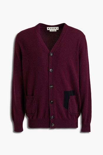 MARNI Intarsia cashmere cardigan