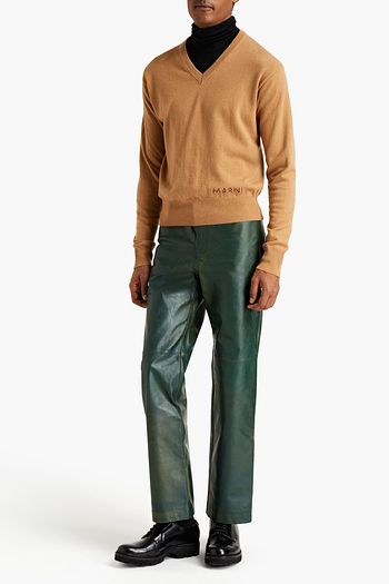 MARNI Embroidered wool sweater