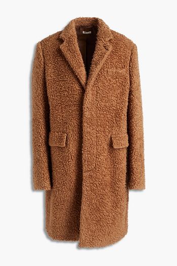 MARNI Wool-blend faux shearling coat