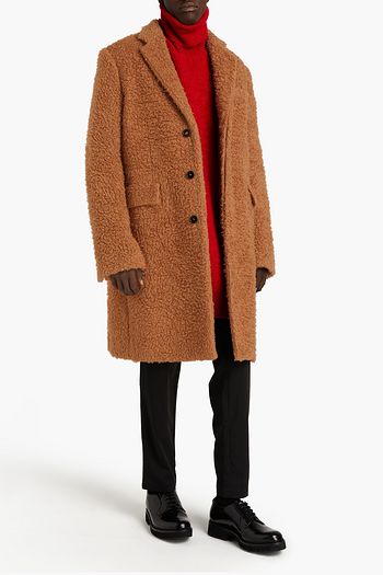 MARNI Wool-blend faux shearling coat