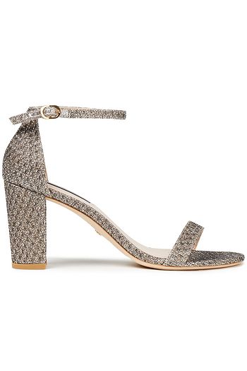STUART WEITZMAN Sandalen aus strukturiertem Lamé