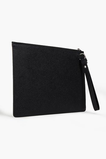 DUNHILL Textured-leather pouch