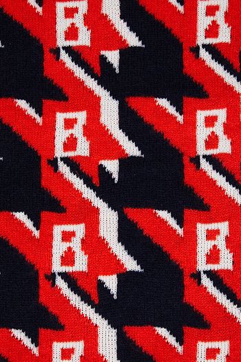 BOGNER Intarsia cashmere snood