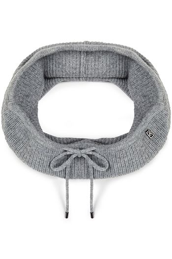BOGNER Nellie ribbed mélange wool snood