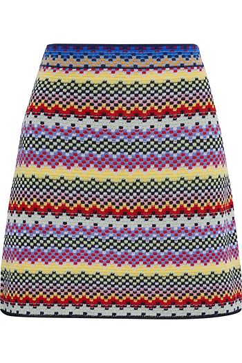 M MISSONI Crochet-knit cotton-blend mini skirt