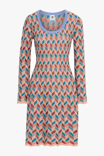 M MISSONI Scalloped crochet-knit dress