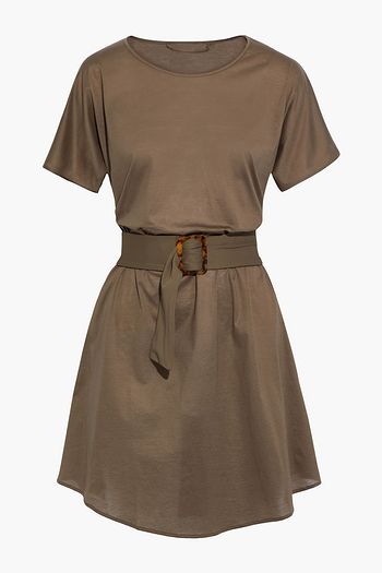 ERES Outfit belted slub cotton-jersey mini dress