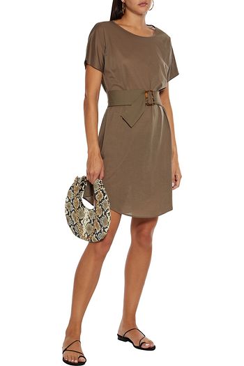ERES Outfit belted slub cotton-jersey mini dress