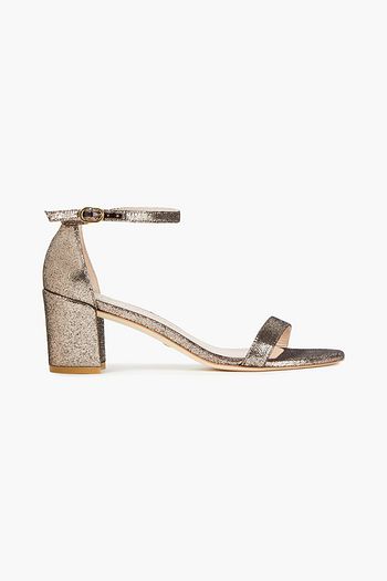 STUART WEITZMAN Simple Sandalen aus Lurex® mit Cut-outs