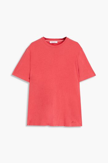 FRAME Printed cotton-jersey T-shirt