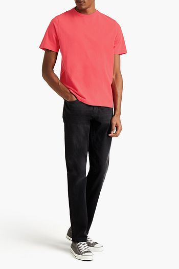 FRAME Printed cotton-jersey T-shirt