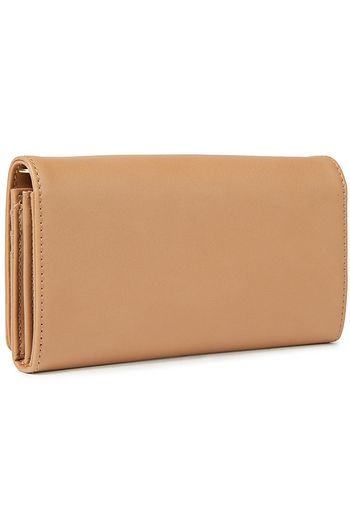 LOVE MOSCHINO Embellished faux leather continental wallet