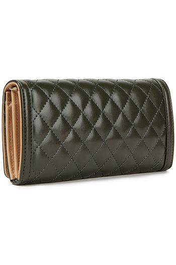 LOVE MOSCHINO Logo-embellished quilted faux leather wallet