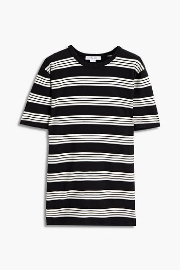 FRAME Striped cotton-jersey T-shirt