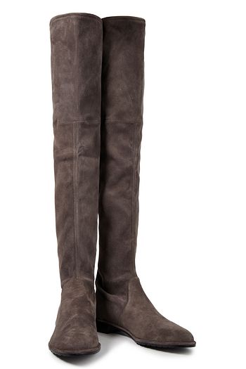 STUART WEITZMAN Overknees aus Stretch-Veloursleder